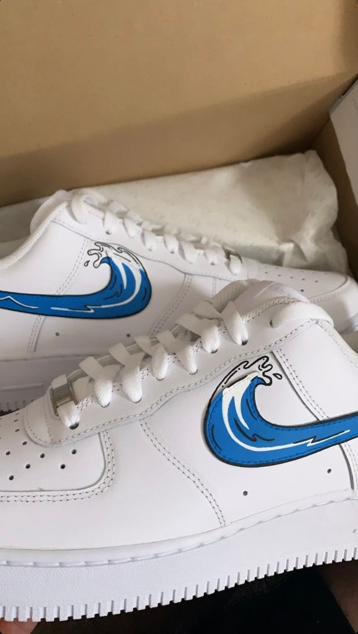 Cartoon Wave Custom Air Force 1