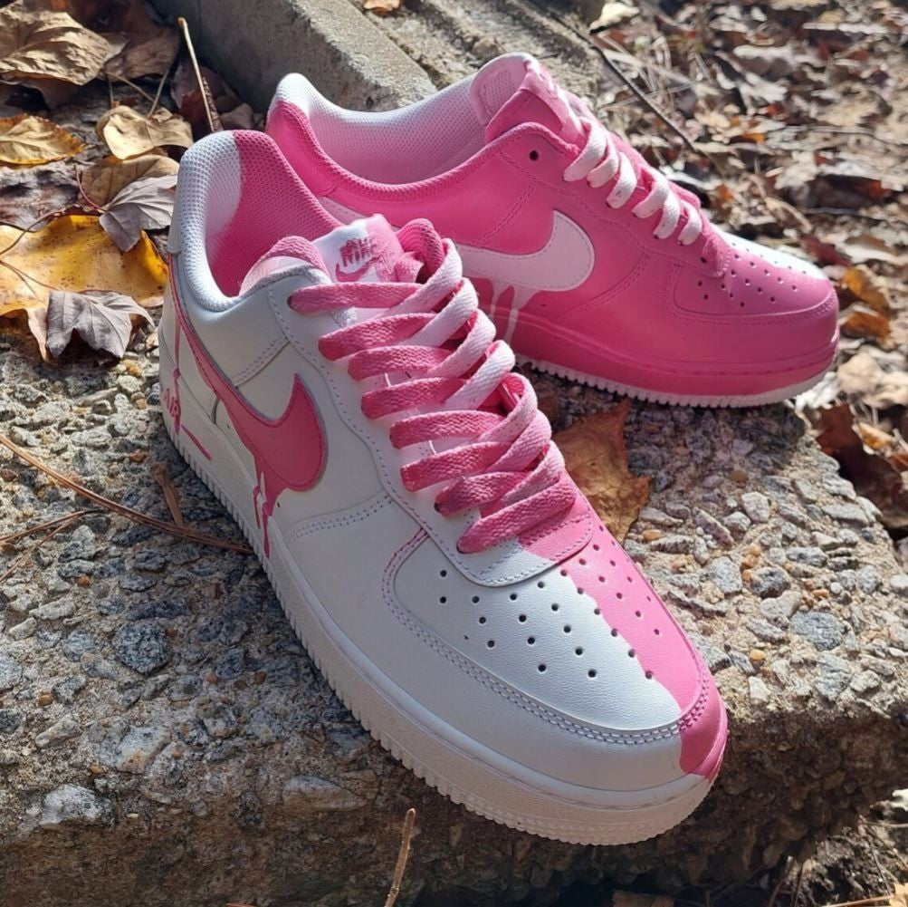 Pink Drip Custom Air Force 1