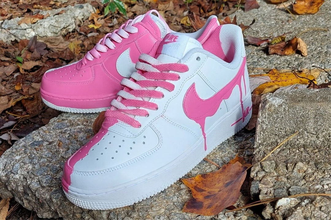 Pink Drip Custom Air Force 1