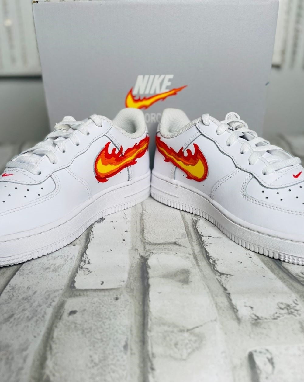 Flame Custom Air Force 1