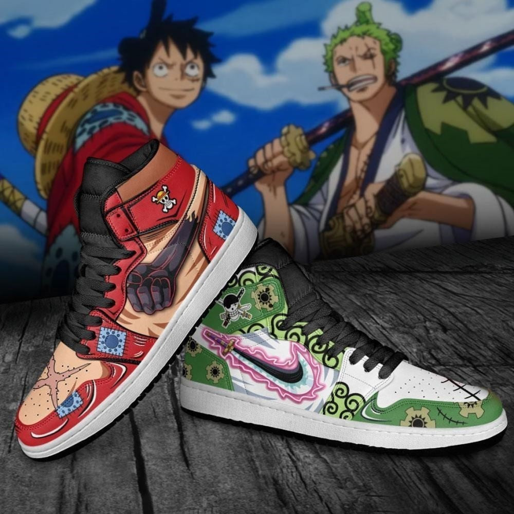 Luffy Zoro Custom Air Jordan 1