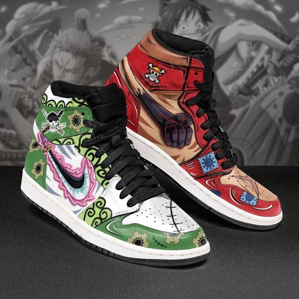Luffy Zoro Custom Air Jordan 1