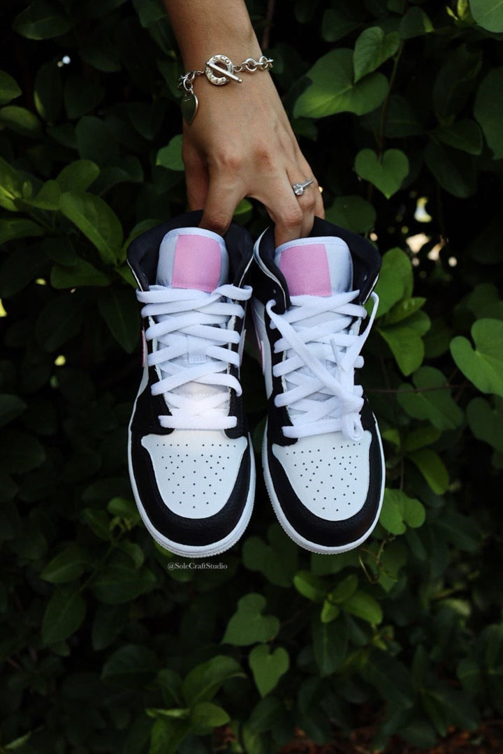 Pink Black Custom Air Jordan 1