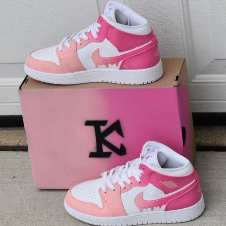 Pink Drip Custom Air Jordan 1
