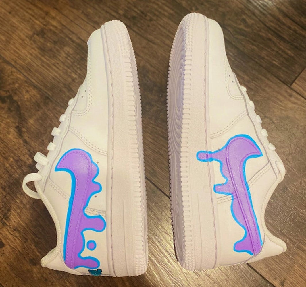 Purple Drip Custom Air Force 1