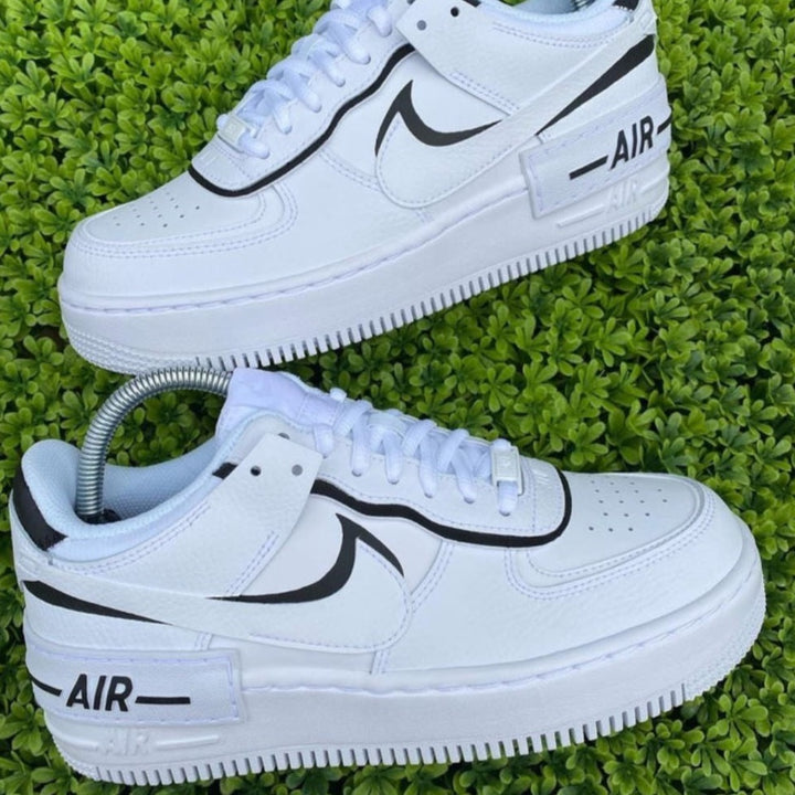 Black White Shadow Custom Air Force 1