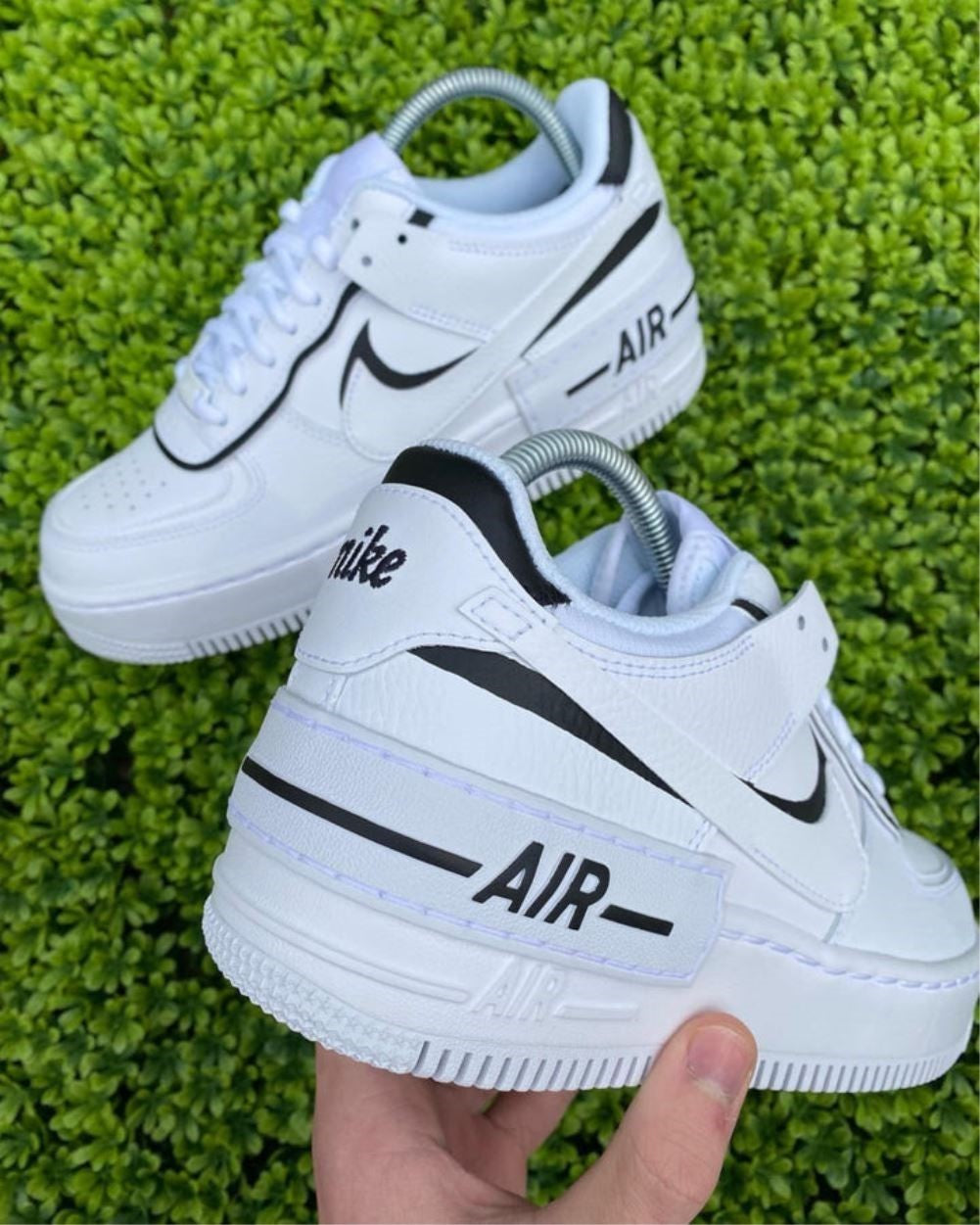 Black White Shadow Custom Air Force 1