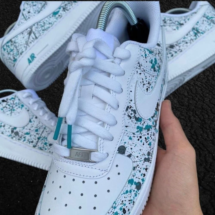 Green Splash Custom Air Force 1