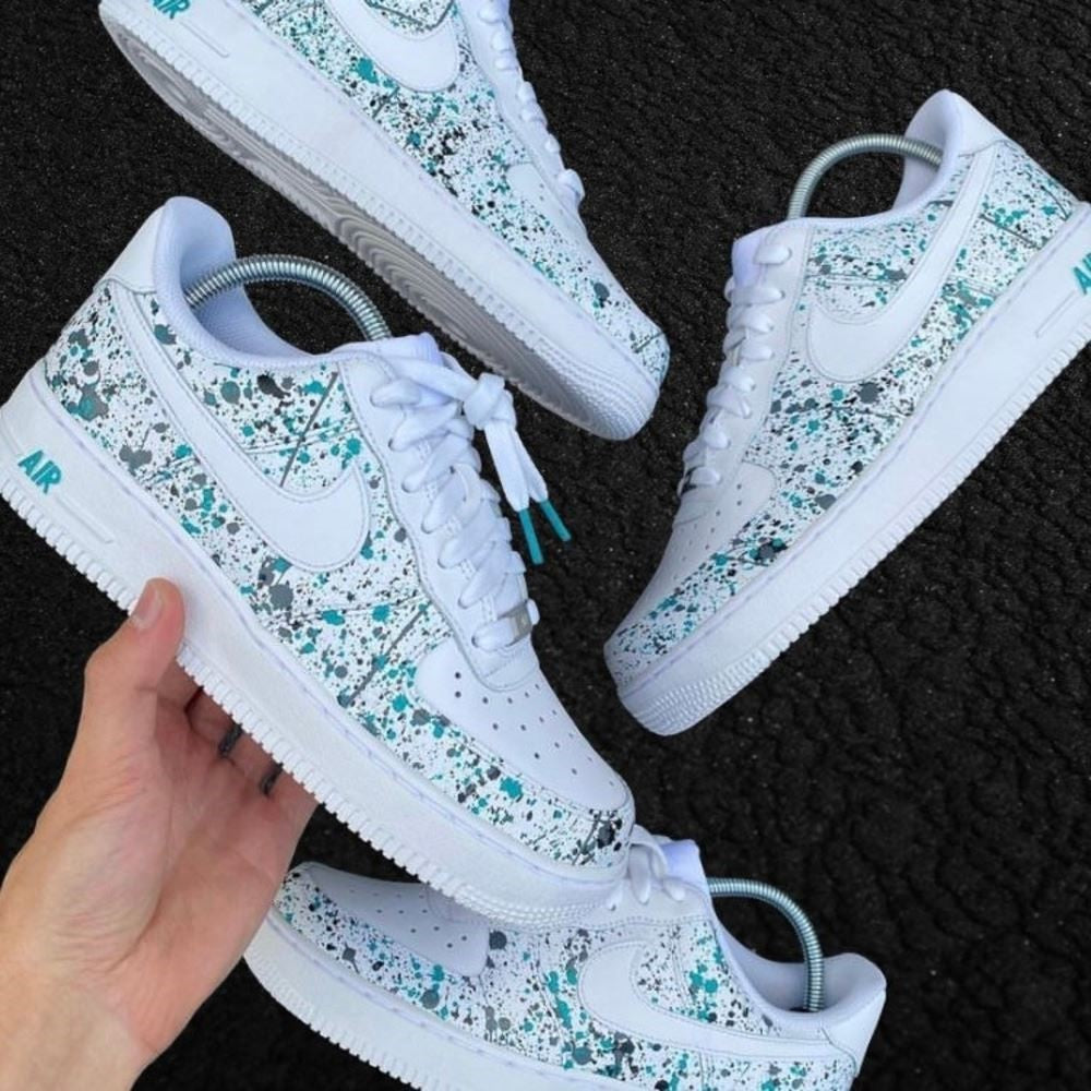 Green Splash Custom Air Force 1