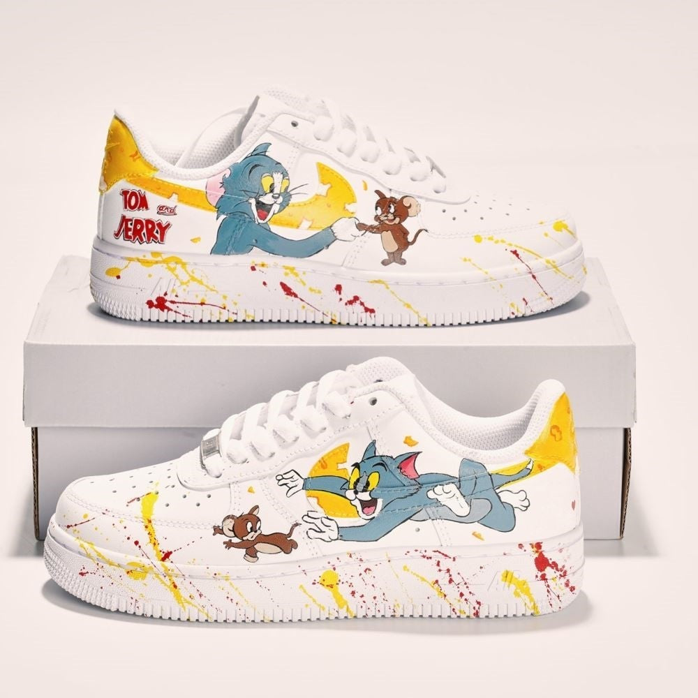 Air force 1 custom tom and jerry best sale