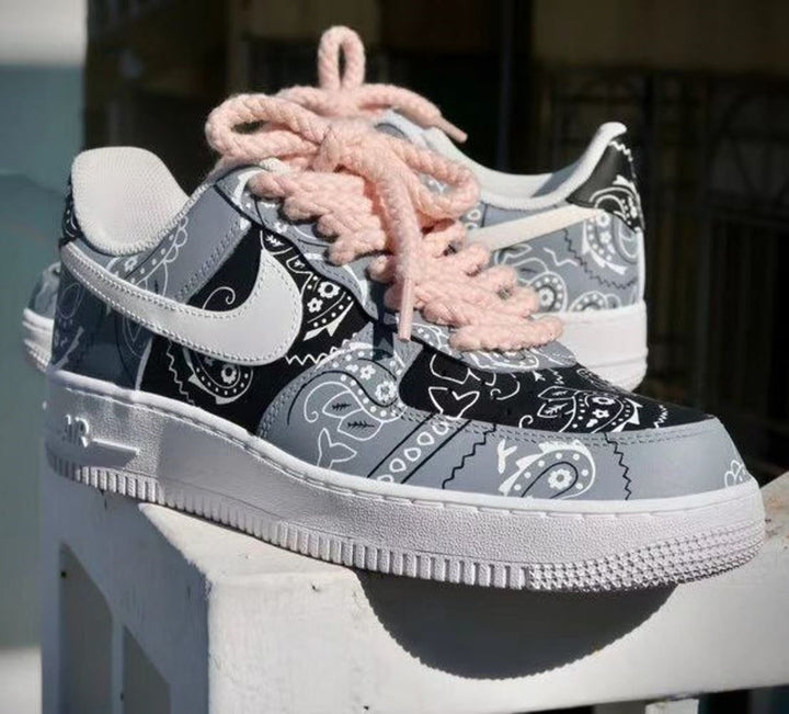 Grey Bandana Custom Air Force 1
