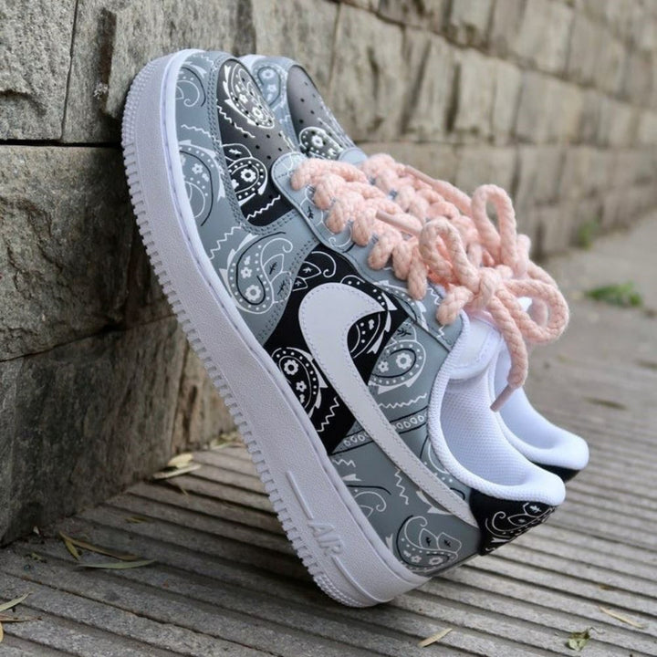 Grey Bandana Custom Air Force 1