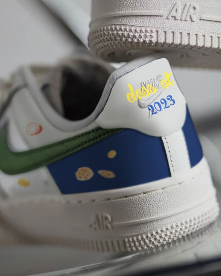 Blue Green Yellow Custom Air Force 1