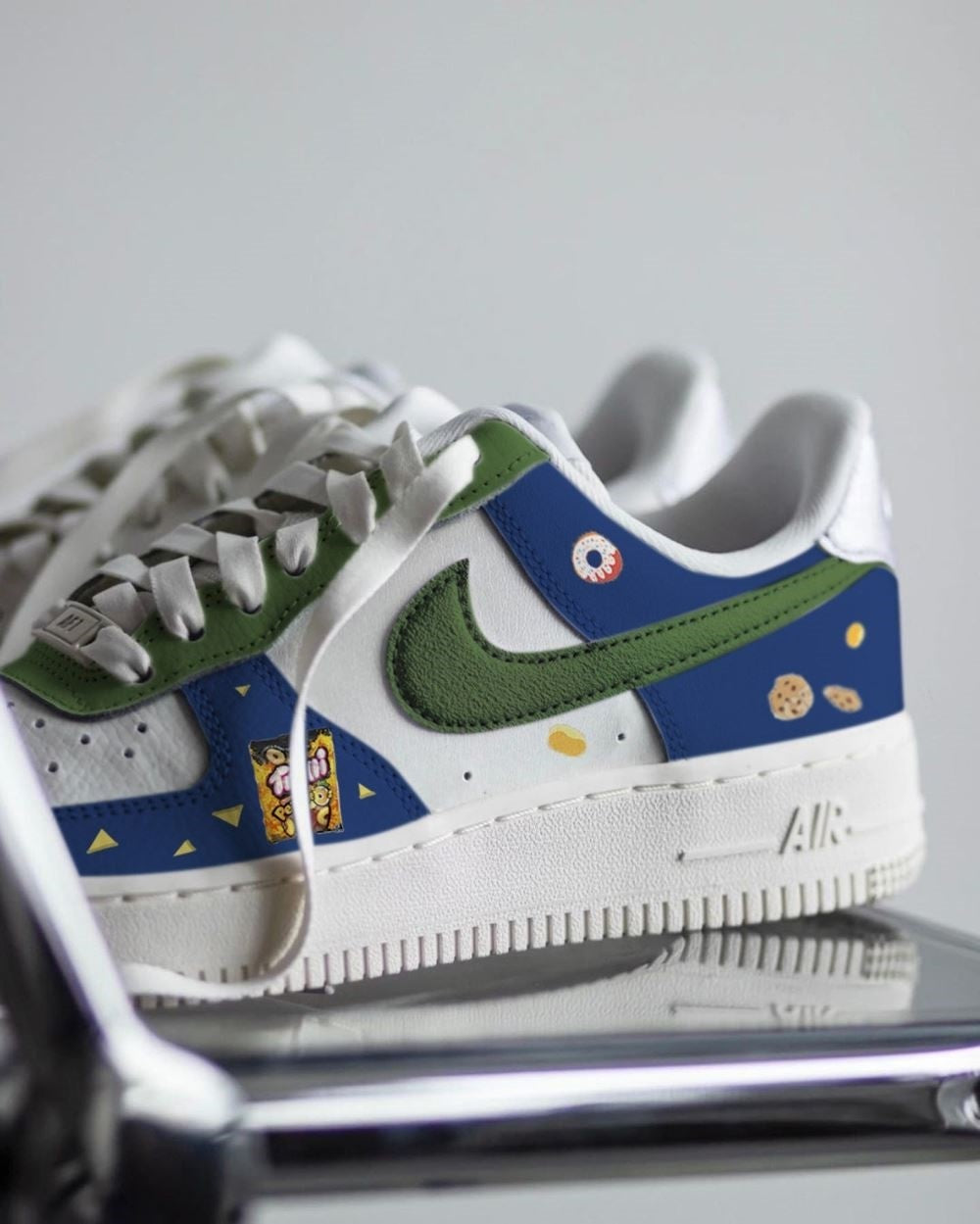 Blue Green Yellow Custom Air Force 1