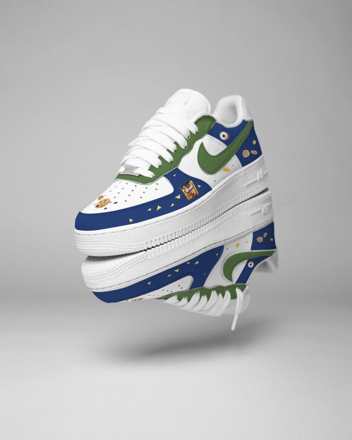 Blue Green Yellow Custom Air Force 1