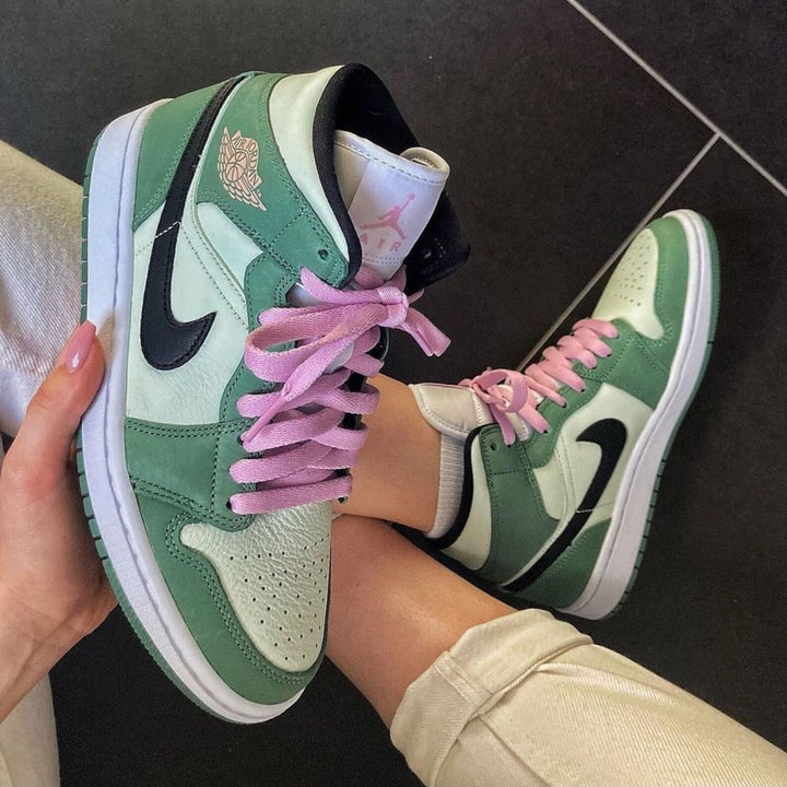 Green Pink Custom Air Jordan 1