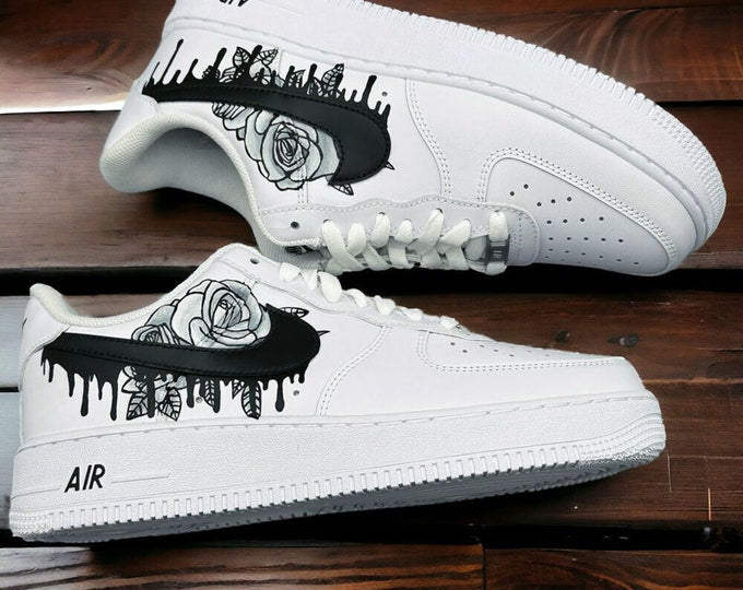 Rose Drip Swoosh Custom Air Force 1
