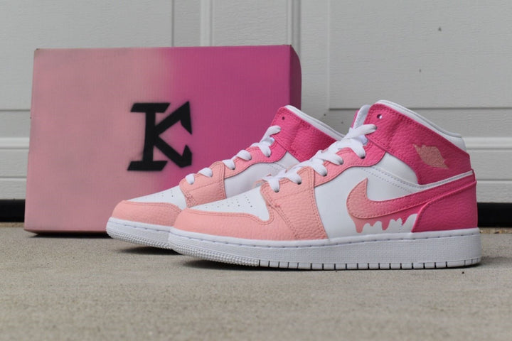 Pink Drip Custom Air Jordan 1