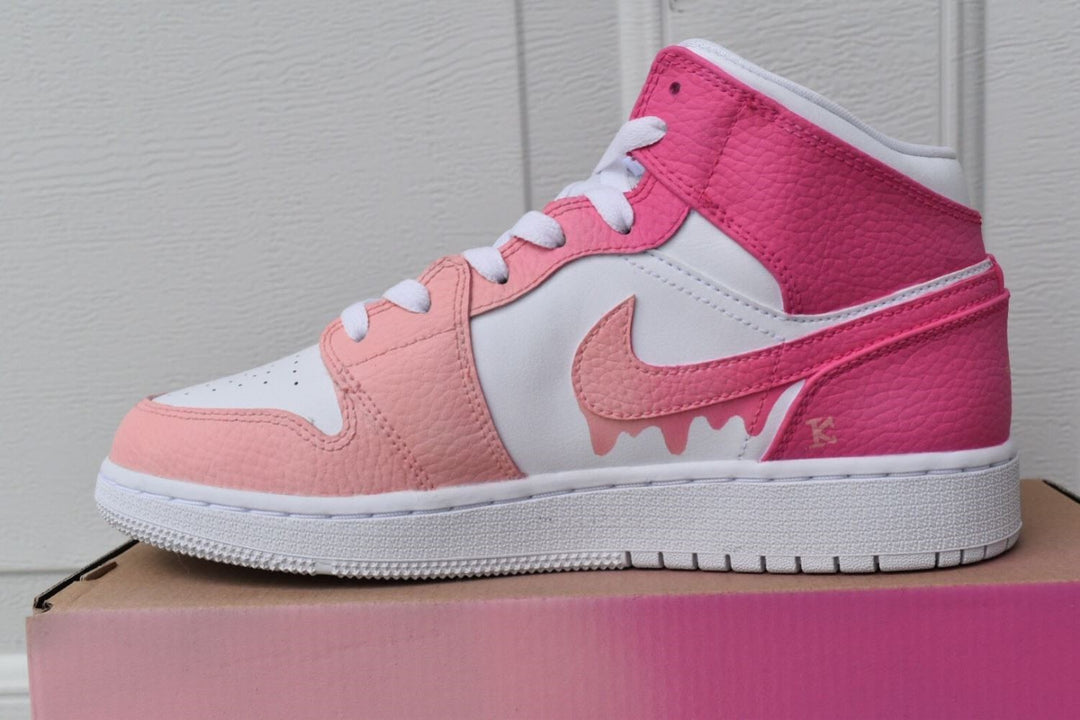 Pink Drip Custom Air Jordan 1