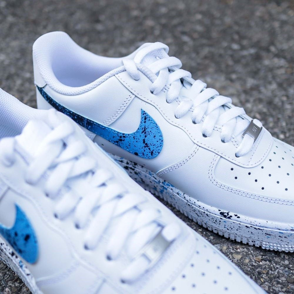 Blue Black Spot Custom Air Force 1