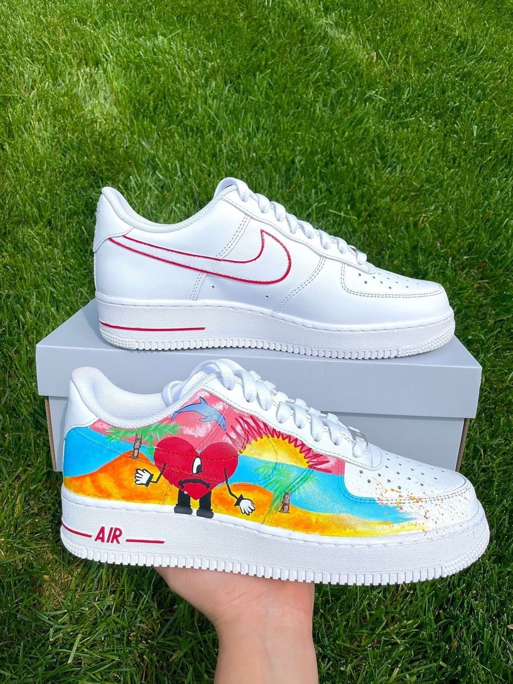 Colorful Heart Custom Air Force 1