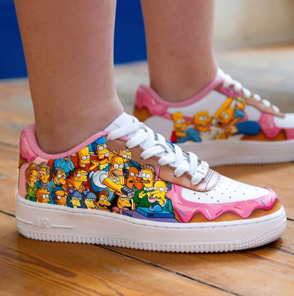 Pink Simpsons Custom Air Force 1