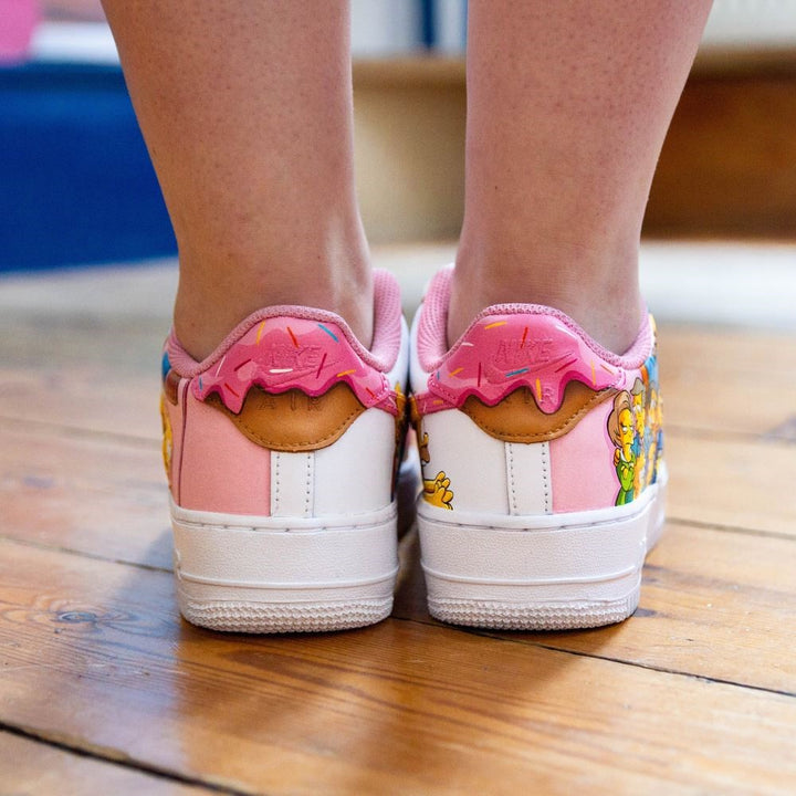 Pink Simpsons Custom Air Force 1