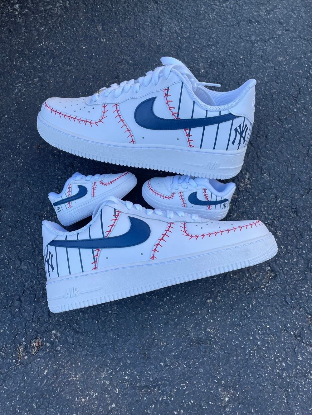 Baseball Style Design Yankees Custom Air Force 1
