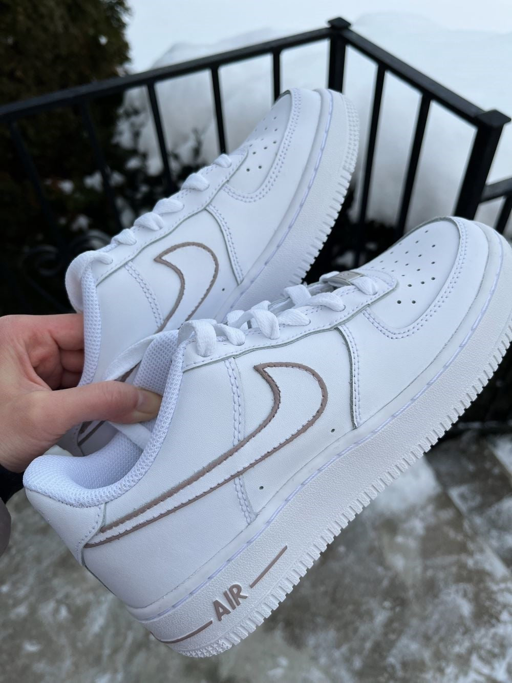 Beige Line Custom Air Force 1