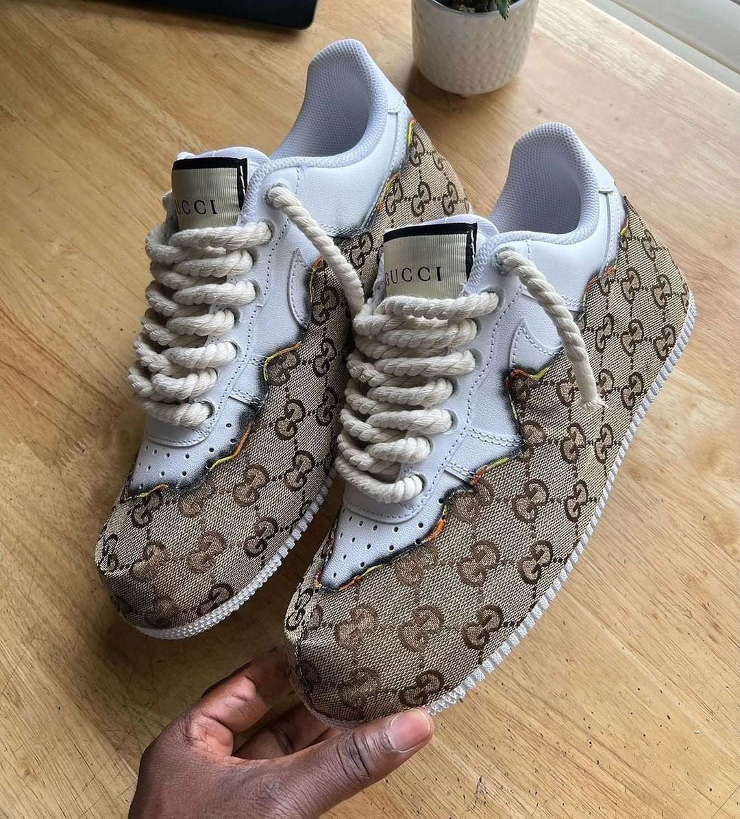 Guci Logo Custom Air Force 1