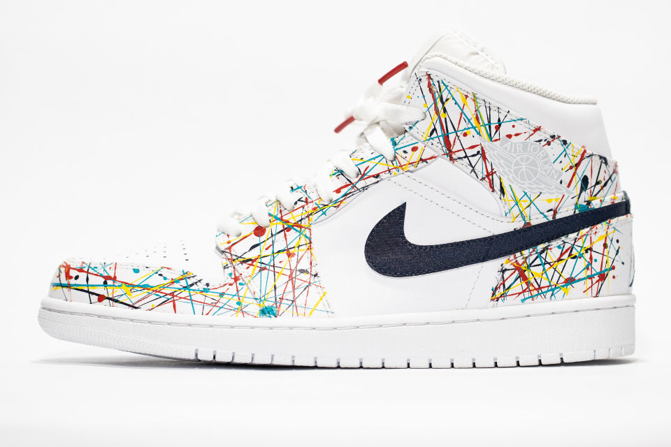 Colorful Lines Custom Air Jordan 1
