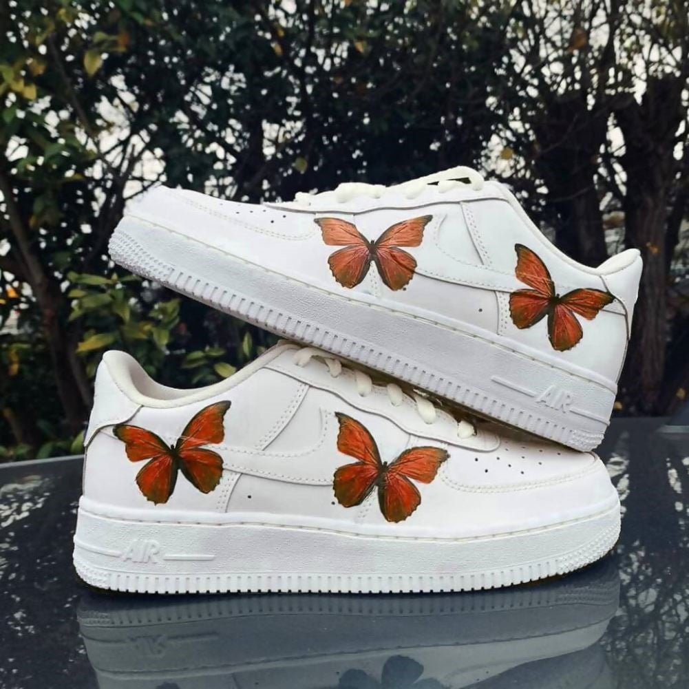 Orange Butterfly Custom Air Force 1