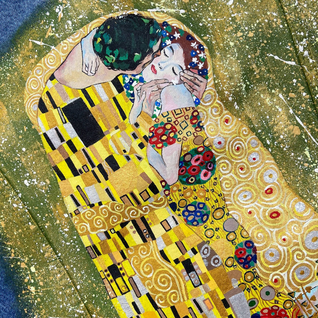 Kiss Custom Hand-Painted Denim Jacket