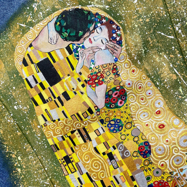 Kiss Custom Hand-Painted Denim Jacket