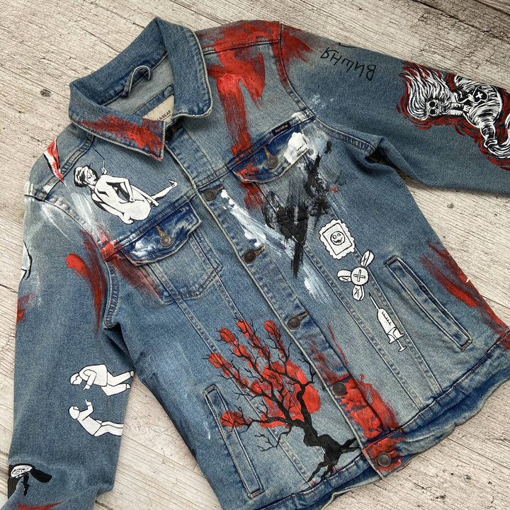 Salvation Custom Hand Painted Denim Jacket