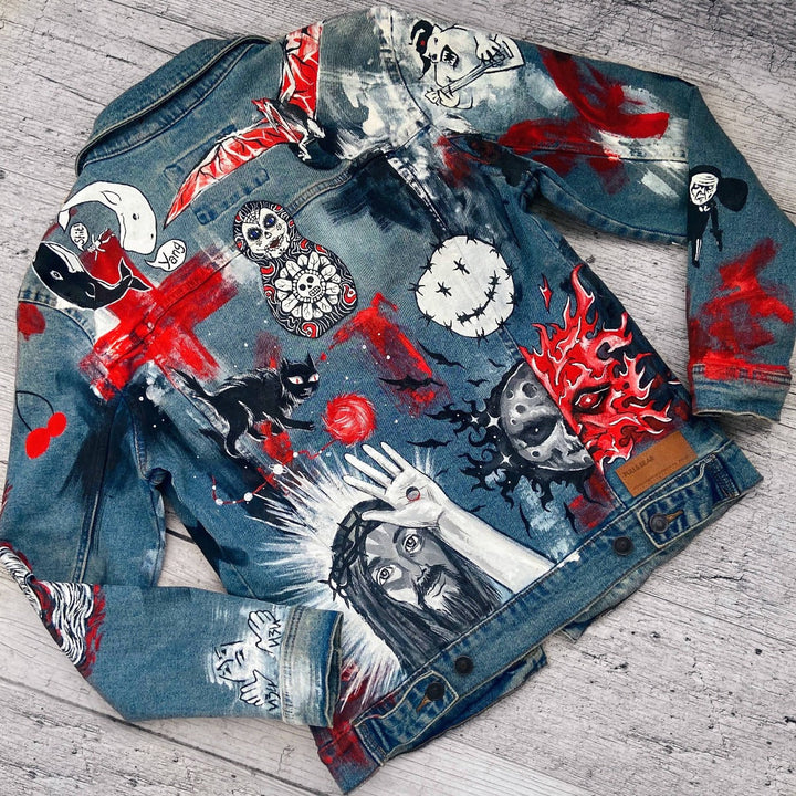 Salvation Custom Hand Painted Denim Jacket