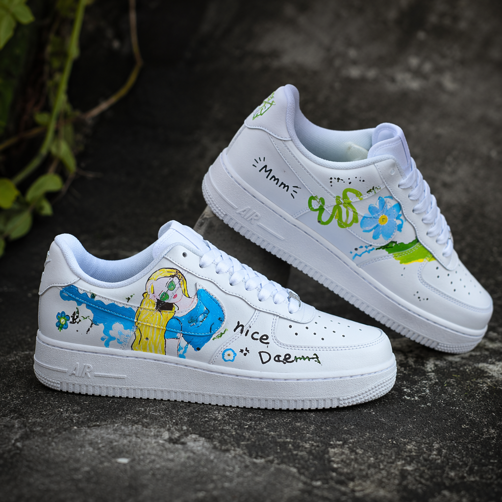 Hand Painted Rick & Morty Custom Air Force 1 Sneakers