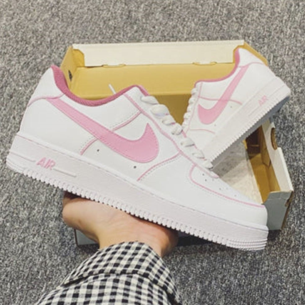 Pink Lines Custom Air Force 1