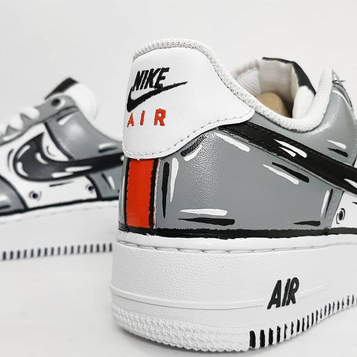 Black Gray White Custom Air Force 1