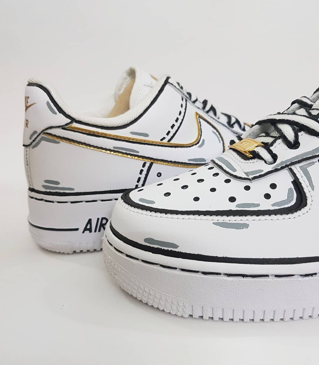 Black Line Custom Air Force 1