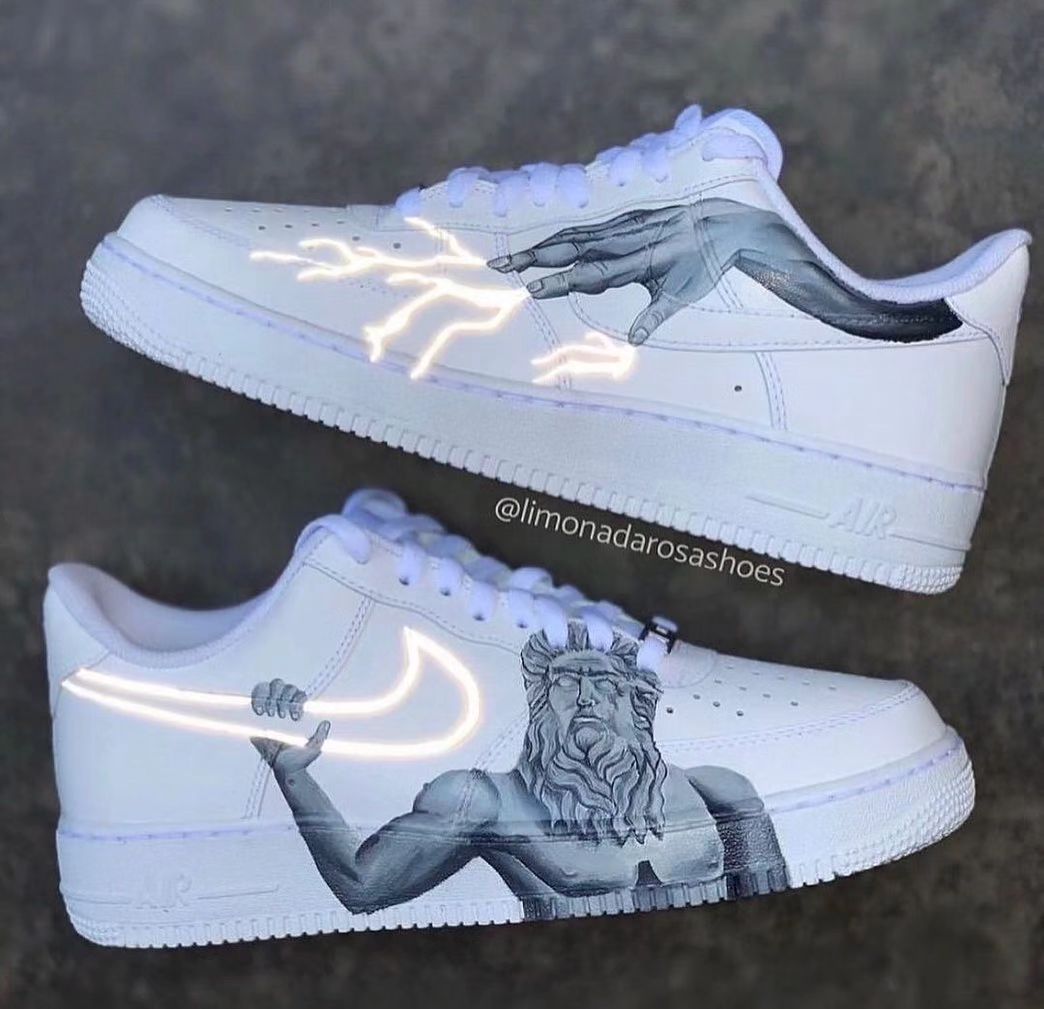 Sculpture Lightning Gray Custom Air Force 1