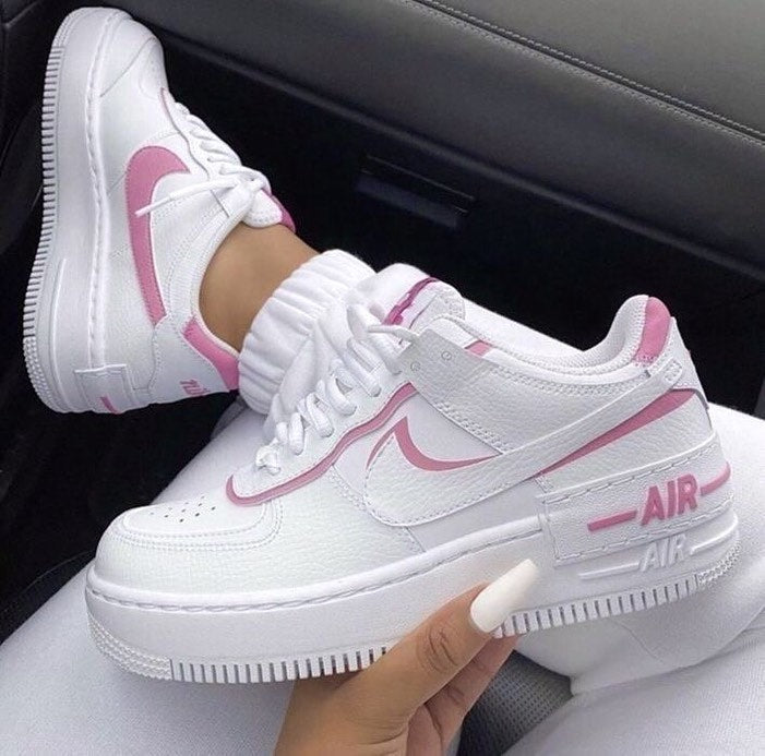 Custom Air Force 1 White Pink