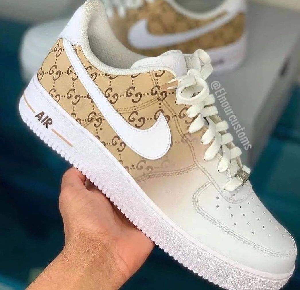 Guci Logo Gradient Custom Air Force 1