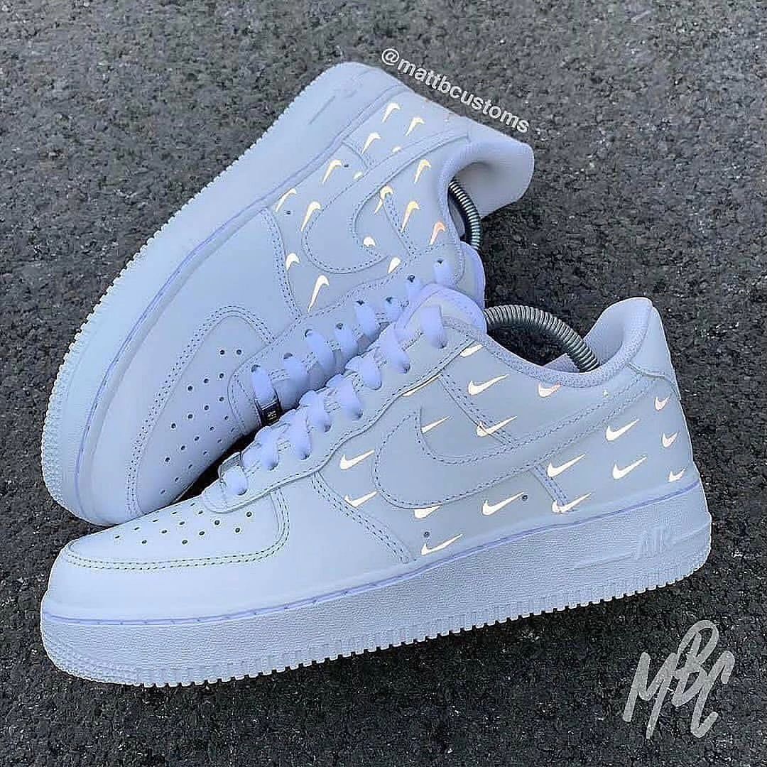 Luminescent Swoosh Custom Air Force 1