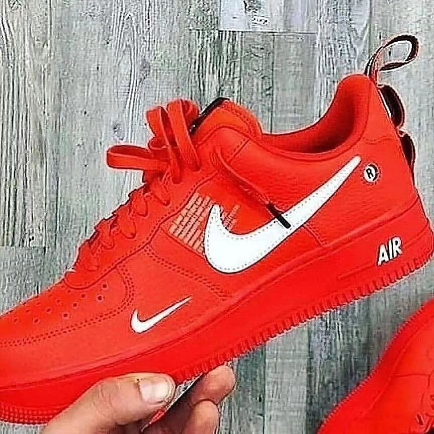 custom air force 1 red and black