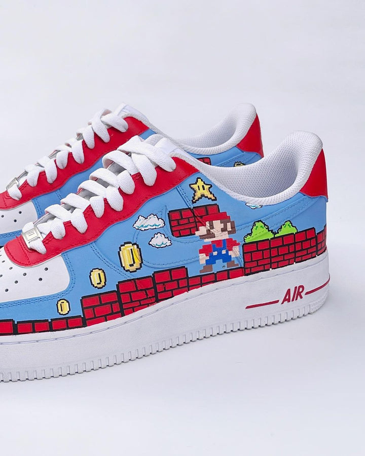 Cartoon Role Red House Blue Sky Custom Air Force 1