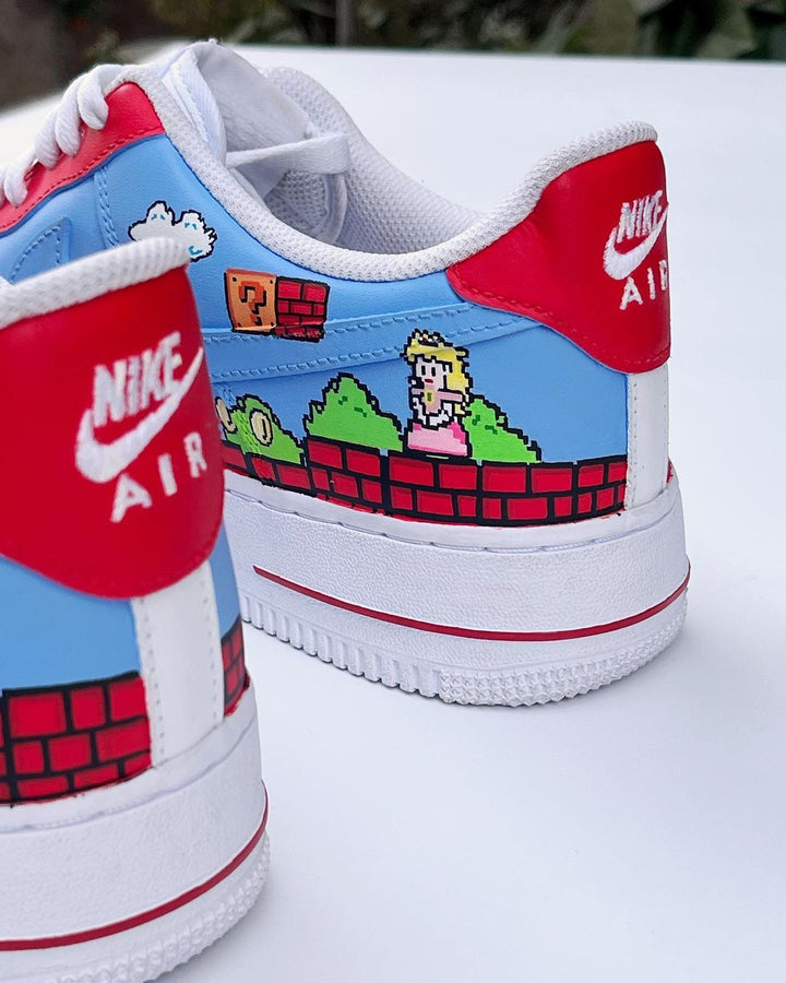 Cartoon Role Red House Blue Sky Custom Air Force 1