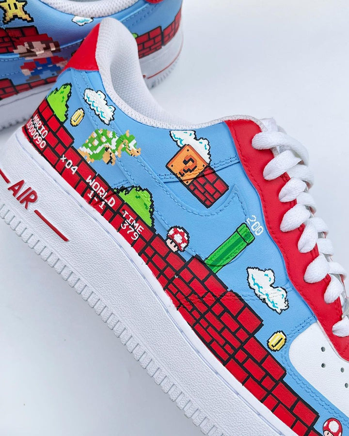 Cartoon Role Red House Blue Sky Custom Air Force 1