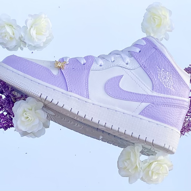 Custom Air Jordan 1 Purple White