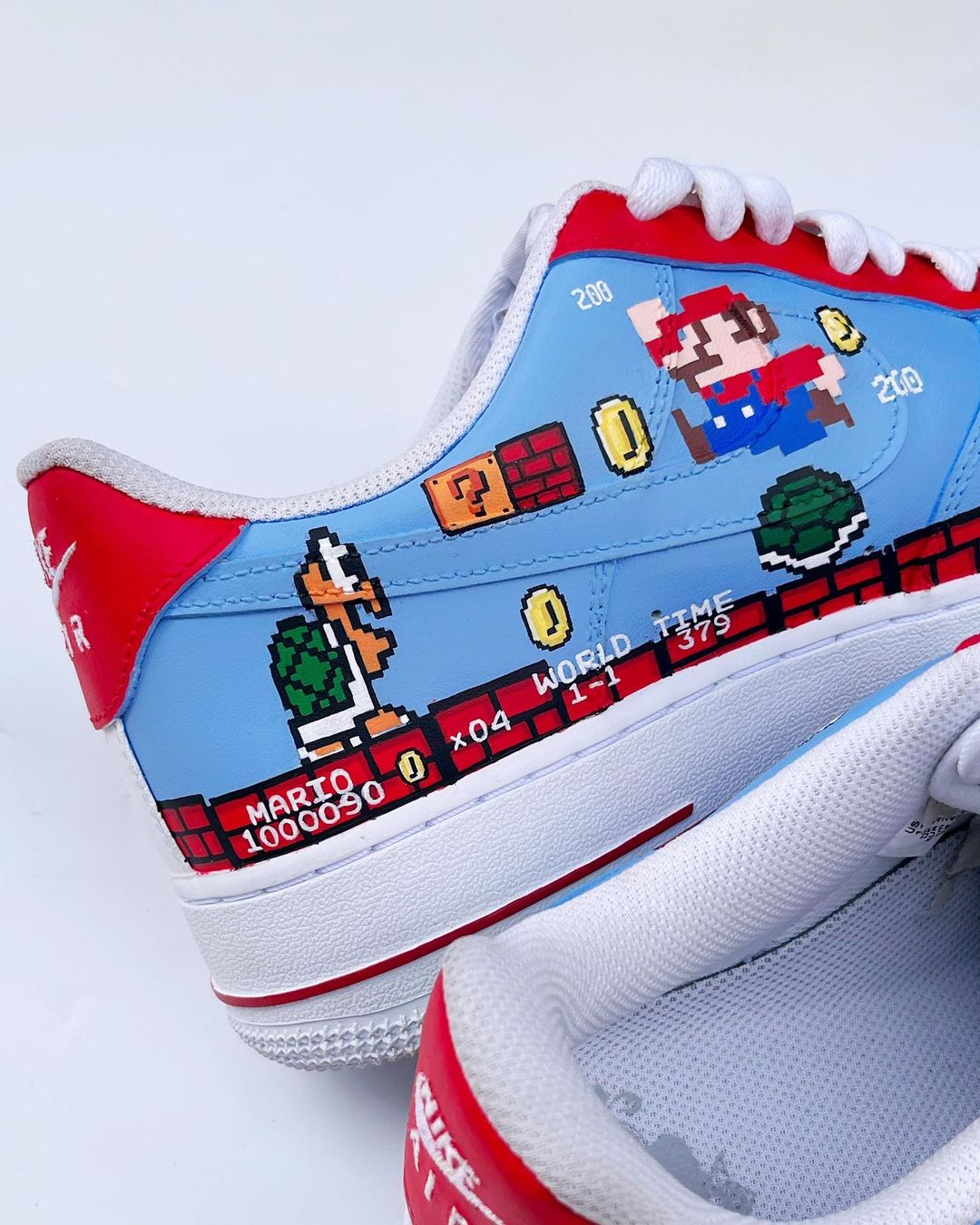 Cartoon Role Red House Blue Sky Custom Air Force 1